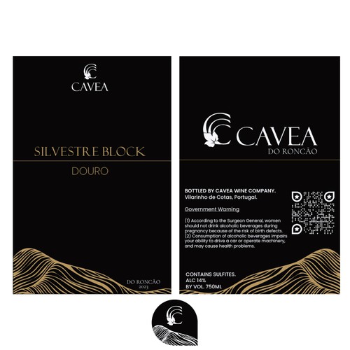 Wine Label for Cavea Portugal