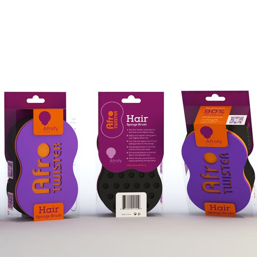 packaging design for Afrofy