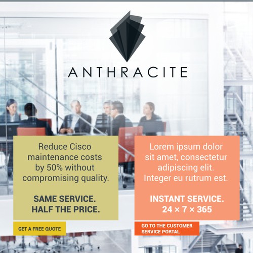 Be the designer for Anthracite Group, a cutting-edge tech start-up!