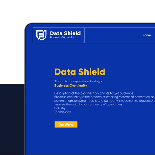 Data Shield Logo Design