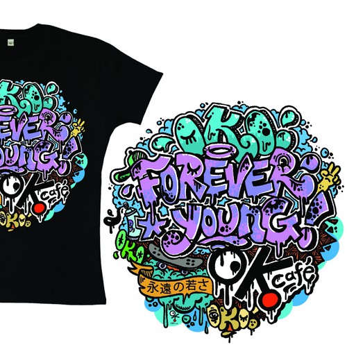 Forever Young Graffiti T-Shirt