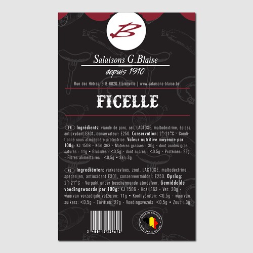 Product label Salaisons Blaise