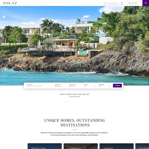  Web Design for Luxury Villa Rentals Company