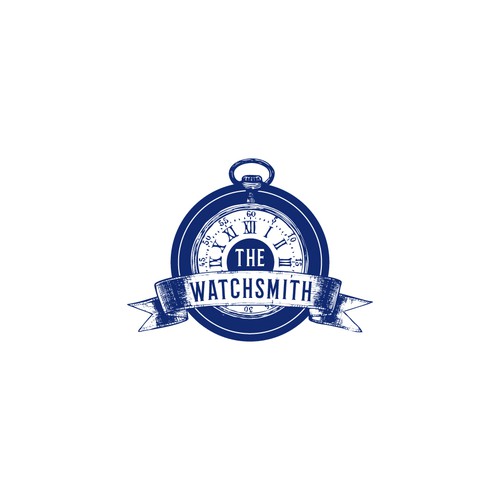 Vintage watchmaker pocketwatch logo