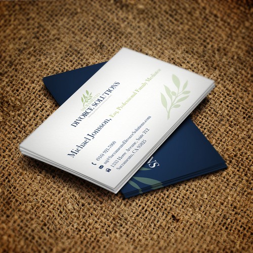 Logo and Business Card for Sacramento Divorce Solutions