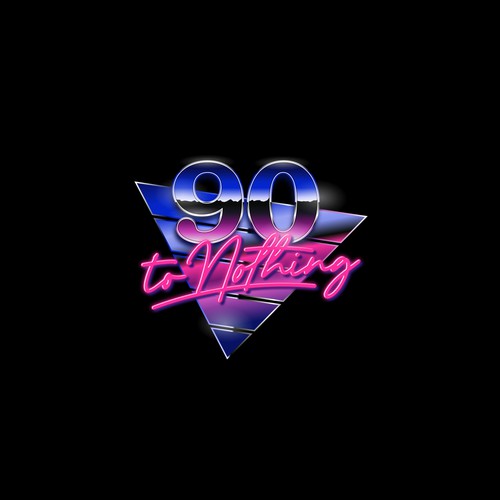 90's lettering logo design