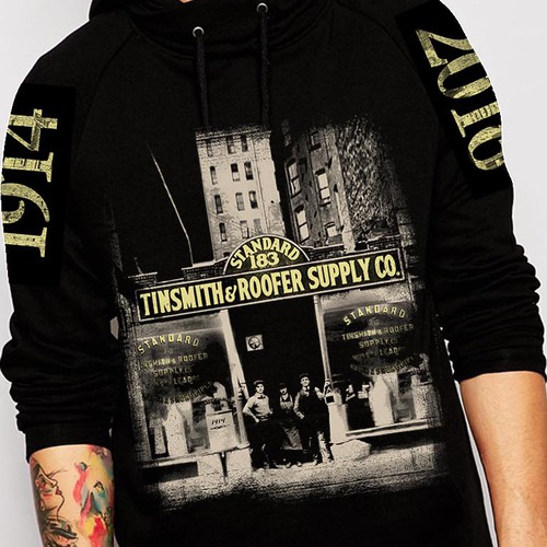 Vintage hoody print