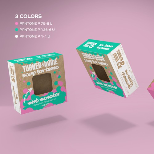 Box for a teen-made soaps line