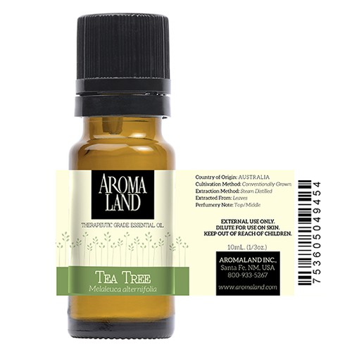 Bottle Label for Essential Oil