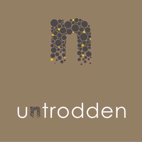 Create a simple, inspiring logo for Untrodden—an online travel site for "off-the-beaten-path" lodging