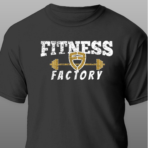  Gym needs a simple, clean style T-shirt design. Our logo attached.