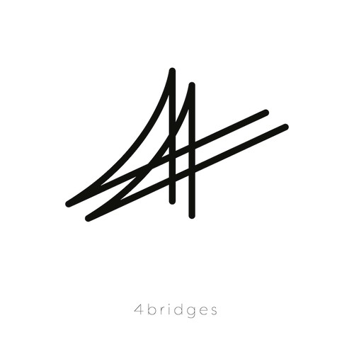 A logo for a new fashion brand named Four Bridges