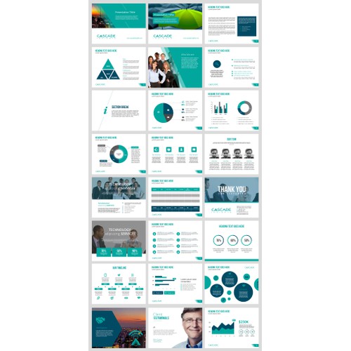PowerPoint template for a market research firm