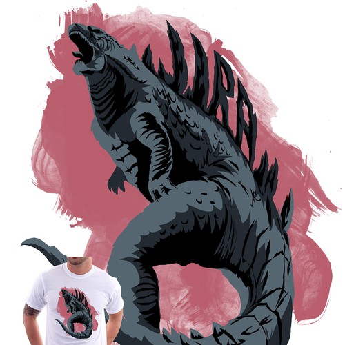 Godzilla design for Tshirt