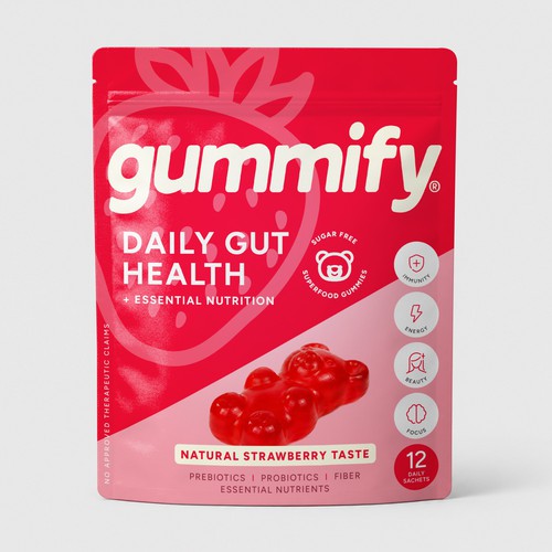 Gut Health Gummy Packaging Design