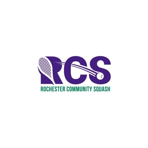Logo design for Rochester Community Squash