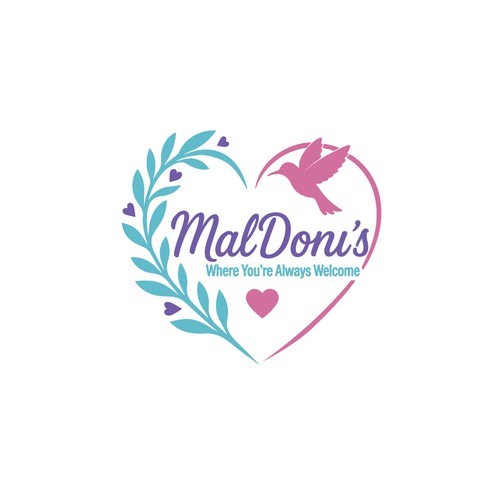 Love and bird Logo Design