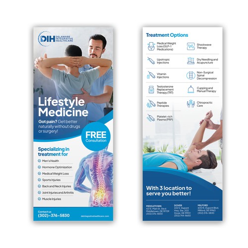 Rack Card for Medical Clinic