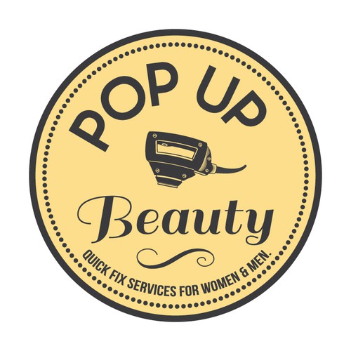Pop Up Beauty - Create a vintage illustration to be included within our logo - (change the image of the dryer).