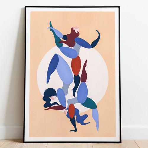 Yoga Illustration for art print