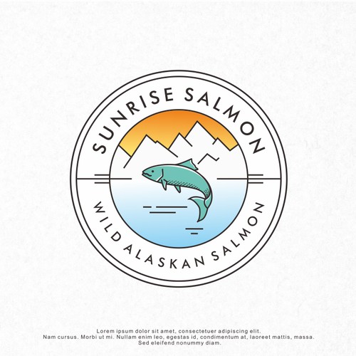 Logo Design for Sunrise Salmon
