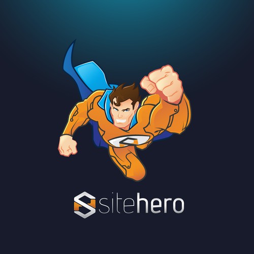 Superhero Mascot for SiteHero