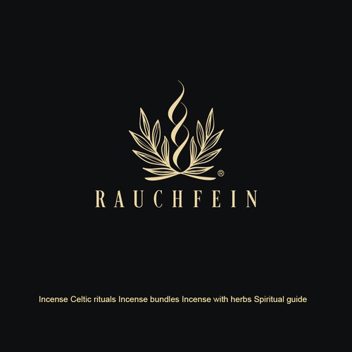 Bold logo concept for Rauchfein Incense