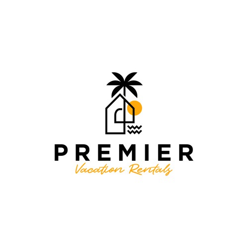 Premier Vacation Rentals logo design
