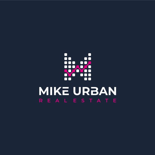 Bold and unique monogram logo for Mike Urban Real Estate