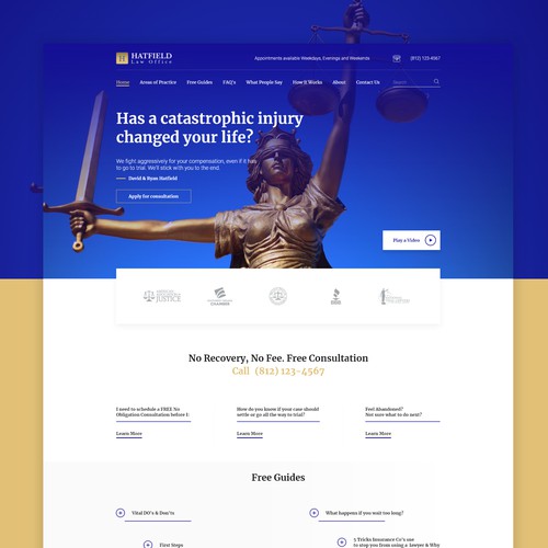 Home Page Design For Law Firm
