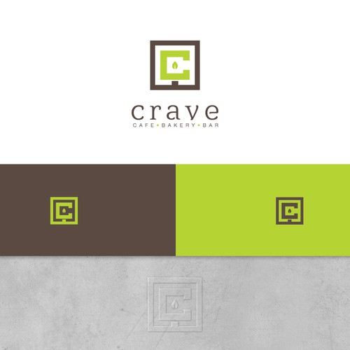 winner logo for "crave" a hip new cafe/restaurant