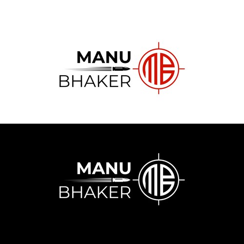 The logo combines MB and bullets in maroon red giving an elegant and memorable impression.