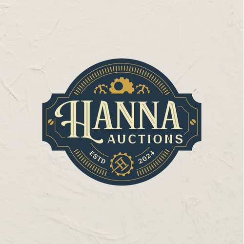 Industrial Emblem in Vintage Style