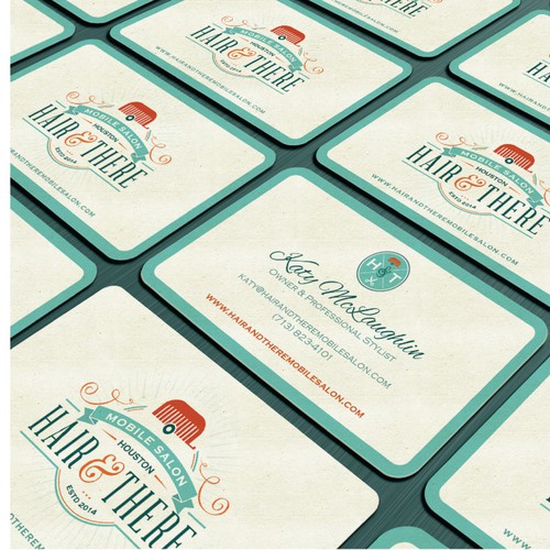 Create a logo for an exciting new metropolitan mobile hair salon business housed in a vintage Airstream!