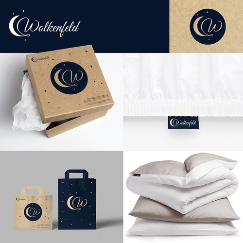 Logo proposal for the german enhancement sleep textiles brand Wolkenfeld