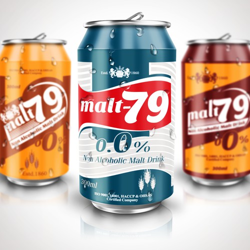 Non Alcoholic Malt Drink can design