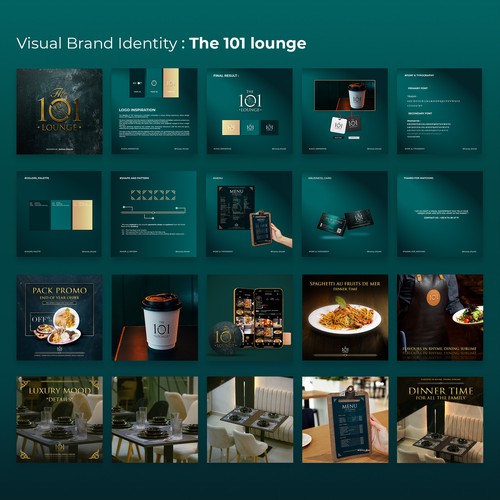 Visual Brand Identity : The 101 lounge