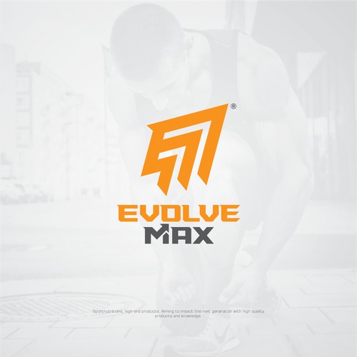 Logo Concept for Evolve Max - sports nutritions brand for high end products