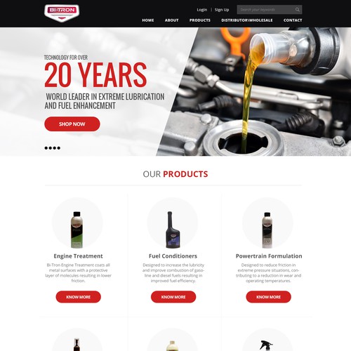 Leading Automotive Lubrication Company Requires Website Re-Design