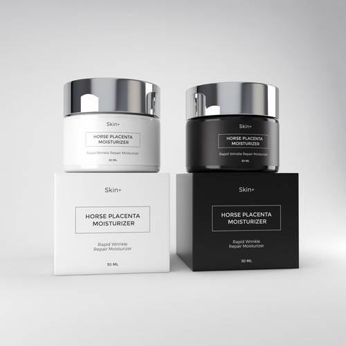 Clean packaging design skin care line