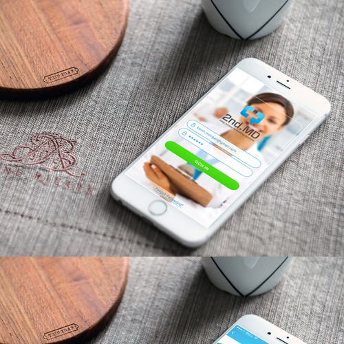 2ns.md medical mobile app design concept