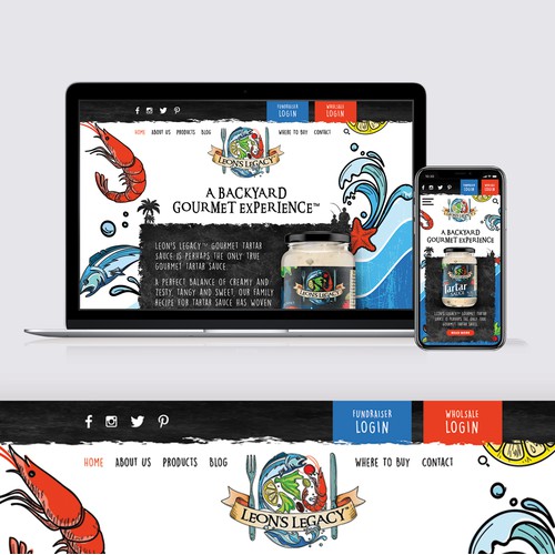 Home page design