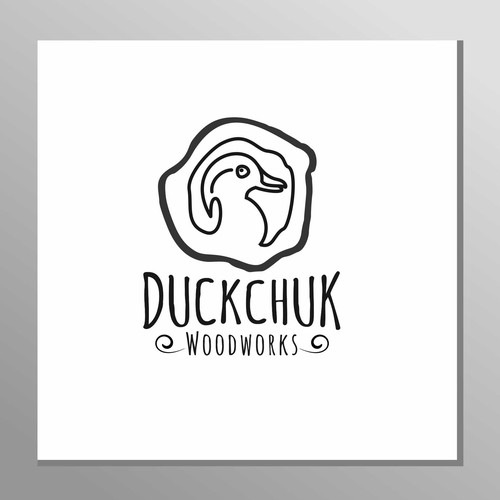 Creative woodworking logo for a small shop for a wildlife focused student