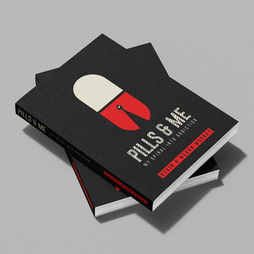 Minimal Book Cover Concept for "Pills & Me"