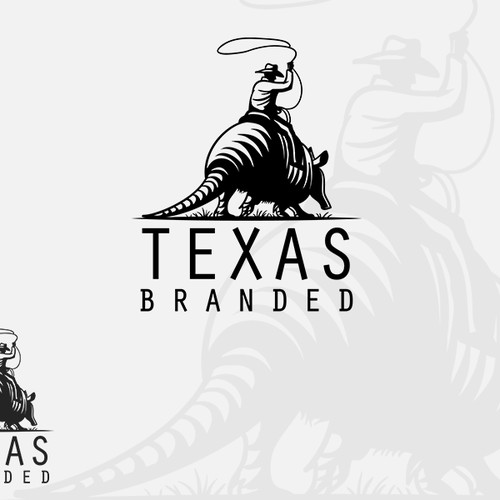 Classic logo for a Texas themed retail company.