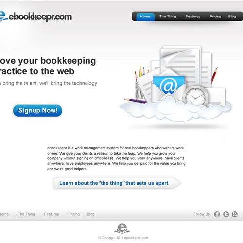 website design for ebookkeepr.com