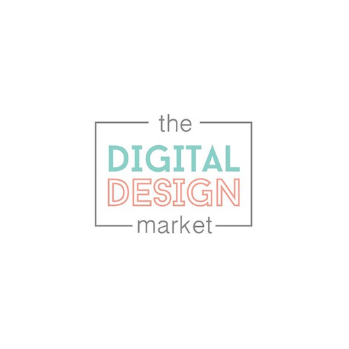 Digital Design Marketing Logo Concept