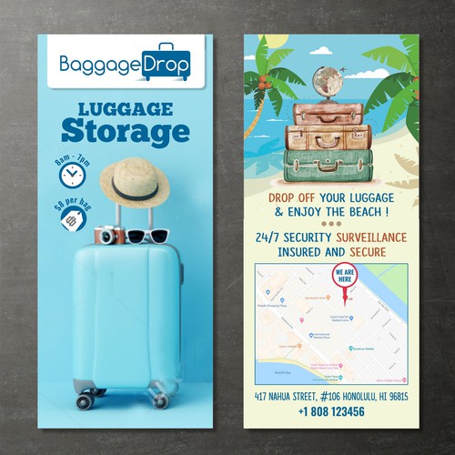 Flyer for Luggage Storage Co.