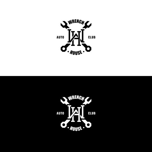 Classy logo for Wrench House Auto Club