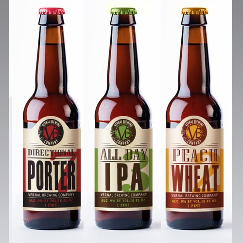 Craft Beer Labels for Vernal Brewing Company